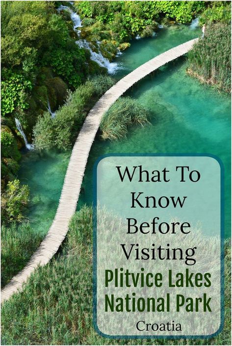 What You Need to Know Before Visiting Plitvice Lakes National Park in Croatia. We'll give you all of the information you need to know about when to visit Plitvice Lakes, parking, admission, trails, and more! You should definitely visit Plitvice Lakes on your next visit to Croatia! #croatia #europe #plitvice #plitvicelakes #plitvicelakesnp #waterfalls #placestovisitincroatia #croatiatravel Plitvice National Park, Travel Croatia, Balkans Travel, Croatia Holiday, Europe Holidays, Plitvice Lakes National Park, Visit Croatia, European Wedding, Nice Places