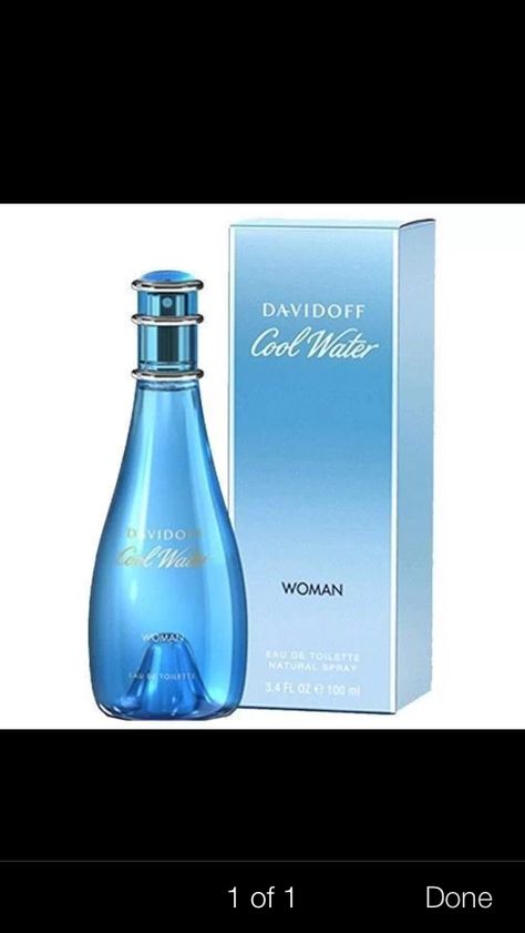 Perfume Luxury, Water Woman, Davidoff Cool Water, Maquillage Yeux Cut Crease, Blue Perfume, First Perfume, Perfume Scents, Perfume And Cologne, Monday Blues