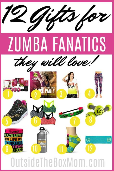 Are you looking for gifts for a Zumba fanatic? I’ve created a list of more than 10 items at every price point. Hand-curated by me – a self-professed Zumba fanatic. What is Zumba?� an aerobic fitness program featuring movements inspired by various styles of Latin American dance and performed primarily to Latin American dance music. We...Read More » Zumba Gifts Ideas, Latin American Dance, Zumba Party, Aerobic Fitness, Gifts For New Grandma, Gifts For Gym Lovers, American Dance, Mother's Day Projects, Zumba Instructor