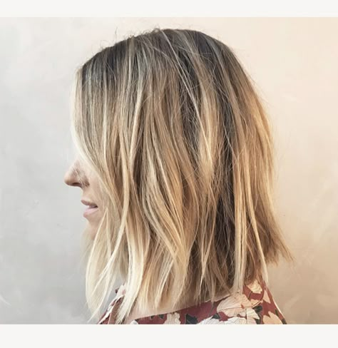 Lauren Conrad Hair, Black Hair Hairstyles, Shoulder Length Bob Haircut, Choppy Bob Hairstyles, Super Hair, Ombré Hair, Girl Haircuts, Long Bob Hairstyles, Long Blonde