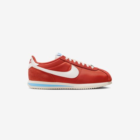 Nike Wmns Cortez TXT - Dz2795-601 - Sneakersnstuff (SNS) | Sneakersnstuff (SNS) Nike Cortez Women, Boots With The Fur, Concrete Rose, Colorful Sneakers, Orange Sneakers, Shoes Comfy, Shoes Classic, Cute Nikes, Red Nike