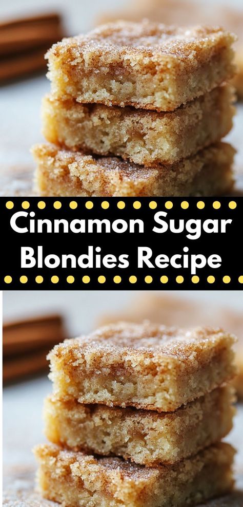 Need a family-friendly dessert that everyone will enjoy? Discover how these Cinnamon Sugar Blondies blend warm cinnamon flavor with a buttery base. They're perfect for gatherings or a cozy night in with loved ones. Quick Desserts For A Crowd, Cookie Recipes Fun, Crowd Pleasing Desserts, Creative Dessert Ideas, Unique Recipes Desserts, Dessert Ideas Easy, Perfect Cheesecake Recipe, Perfect Cheesecake, Recipes Unique