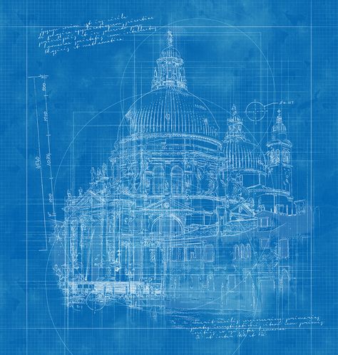 Blue Prints Architecture, Blueprint Art Architecture, Blueprint Aesthetic, Slideshow Night, Blueprint Architecture, Architect Blueprint, Avengers Painting, Blueprint Design, Hand Rendering