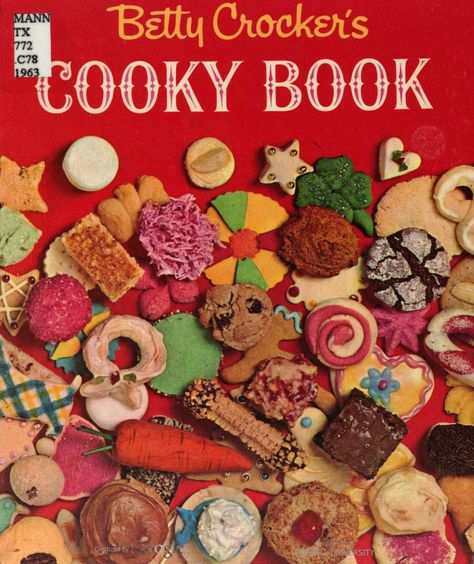 Betty Crocker's Cooky Book, from 1963. Russian Teacakes, Betty Crocker Cookies, Cookie Cookbook, Baking Cookbooks, Old Cookbooks, Vintage Baking, Easy Sugar Cookies, Favorite Cookbooks, Cook Books