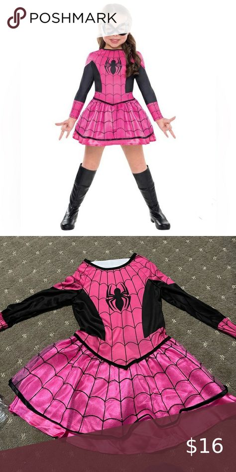 NWT Spider Girl Dress Spiderman Dress, Spider Baby, Spiderman Costume, Spider Girl, Superhero Birthday Party, Girls Dress Up, Birthday Themes, Superhero Birthday, Baby Costumes