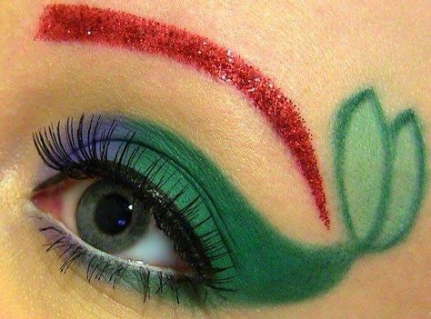 Disney makeup Mermaid Eye Makeup, Little Mermaid Makeup, Ariel Makeup, Disney Inspired Makeup, Disney Eyes, Mermaid Eyes, Fantasy Make-up, Make Up Designs, Disney Makeup