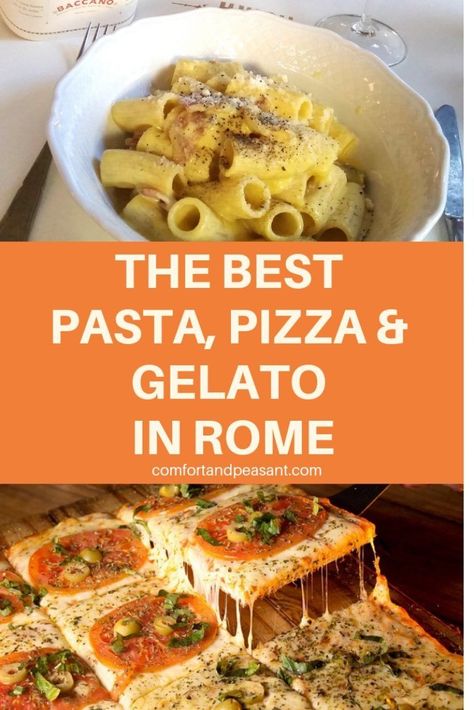 A complete guide to restaurants in Rome, Italy including where to get the best pizza, pasta & gelato. #Food #Travel #Colosseum #SpanishSteps #PiazzaNavona #CampodiFiore #Trastevere #Pantheon Gelato Rome Italy, What To Eat In Rome Italy, Best Pasta In Rome, Best Food In Italy, Best Food In Rome Italy, Best Restaurants In Rome Italy, Rome Food Guide, Best Places To Eat In Rome, Rome Italy Food