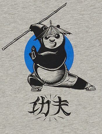 T-shirt 'O Panda do Kung Fu' - Cinza - Menino - Tamanho 4A - Torna-te mestre de Kung Fu.   - T-shirt 'O Panda do Kung Fu'  - Manga comprida  - Gola redonda  - Estampado 'Po Ping' à frente Kung Fu Panda Sketch, Kung Fu Panda Tattoo, Kung Fu Panda Drawing, Panda Sketch, Panda Painting, Panda Tattoo, Learn To Sketch, Panda Drawing, Monkey Wallpaper