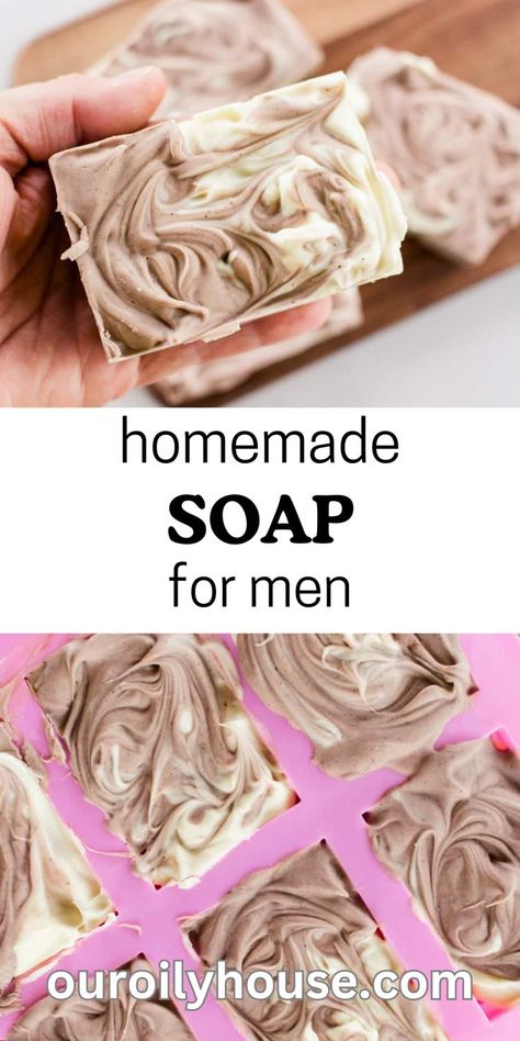 Manly Soap Scents, Diy Mens Soap, Manly Soap Recipes, Milk Soap Recipe, Natural Soaps Recipes, Easy Soap Recipes, Homemade Soap Bars, Soap For Men, Smelling Good