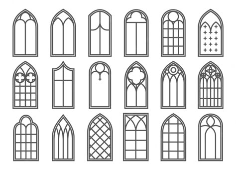 Stained Glass Window Sketch, Cathedral Window Drawing, Gothic House Drawing, Gothic Windows Drawing, Gothic Stained Glass Windows Art, Goth Church, Modern Gothic Architecture, Goth Window, Gothic Architecture Drawing