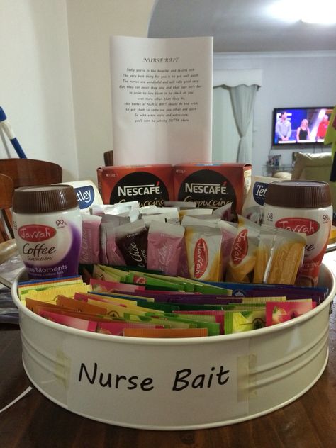 Nurse Station Gift Basket, Nurses Thank You Basket, Staff Appreciation Ideas Healthcare, Basket For Nurses Thank You, Nurses Week Gift Ideas Diy, Nurse Appriciation Girt Baskets, Nurse Gift Baskets, L&d Nurse Baskets, Nurses Gifts Diy