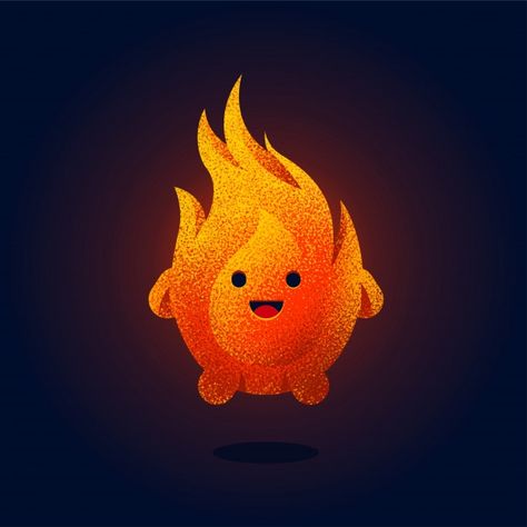 Cute fire illustration | Premium Vector #Freepik #vector #hand #character #cartoon #fire Cartoon Fire, Fire Illustration, Cute Fluffy Dogs, Fire Icons, Hope Art, Wallpaper Iphone Disney Princess, Animation Sketches, Fox Illustration, Character Cartoon