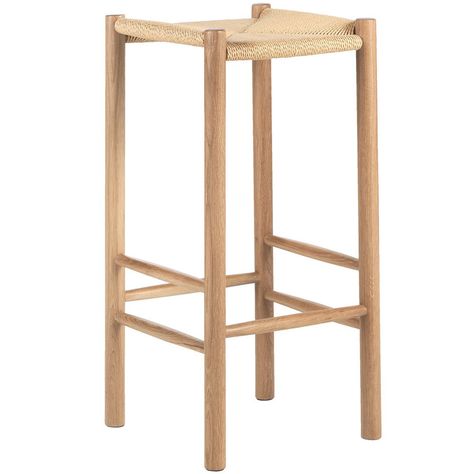 Looking for kitchen seating? We've picked the best bar stools for kitchen hangouts and informal dining at the breakfast bar. Classic Bar Stools, Oak Bar, Hallway To Bedrooms, Oak Bar Stools, Cool Bar Stools, Oak Stool, Kitchen Seating, High Table, Beds For Sale