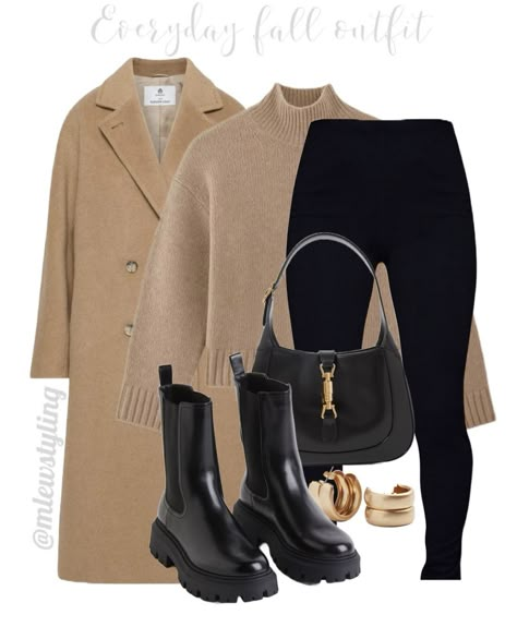 Chelsea Boots Outfit Leggings, Gucci Sweater Outfit, Chunky Turtleneck Sweater Outfits, Camel Sweater Outfit Winter, Camel Turtleneck Outfit, Chunky Boots Outfit Winter, Gold Sweater Outfit, Chunky Chelsea Boots Outfit, Camel Boots Outfit