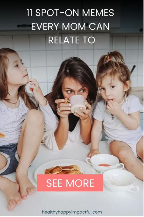 Mom and two kids eating breakfast together in the kitchen. Riddles Kids, Relatable Mom, Inspirational Quotes For Moms, Laughing Out Loud, Motherhood Funny, Funny Text Conversations, Mom Memes, 10 Funniest, Text Conversations