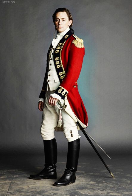 JJ Feild as Major John Andre in Turn: Washington's Spies, Season 2.: Jj Field, Jj Feild, John André, Turn Washington's Spies, 18th Century Fashion, Period Outfit, Costume Drama, Army Uniform, Century Clothing