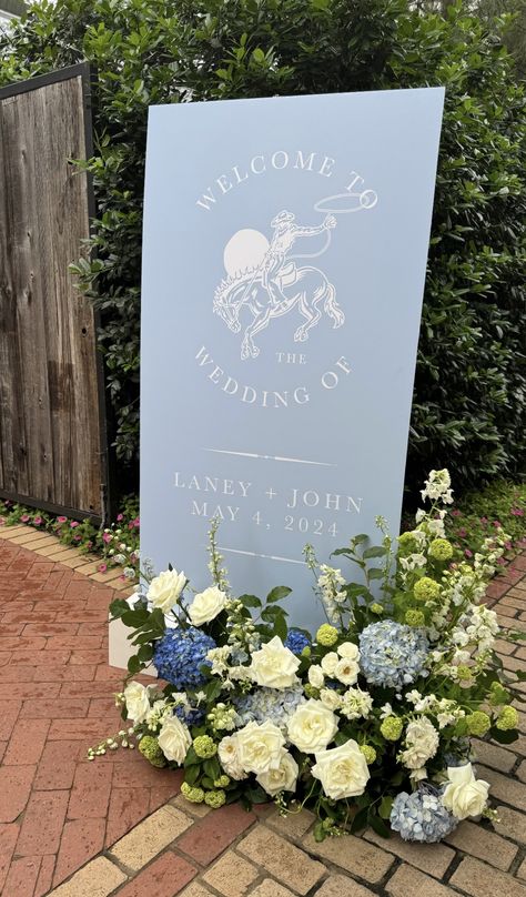 Shower Flowers, Entry Signs, Brand Shoot, Birthday Event, Light Blue Flowers, Baby Shower Flowers, 2024 Wedding, Wedding Signage, Blue Wedding