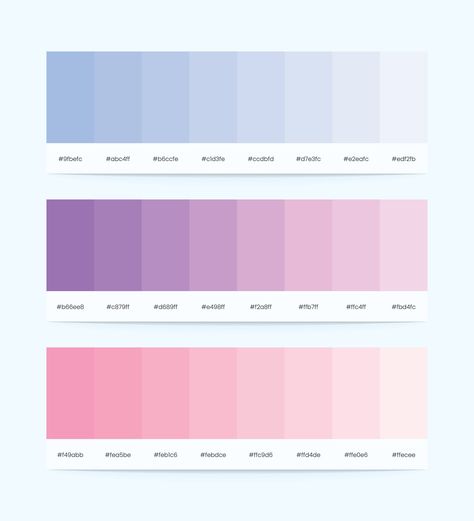 Google Docs Color Pallete, Pie Chart Color Palette, Red Pastel Palette, Ombre Colour Palette, Pastel Color Palette Hex Codes, Pastel Purple Color Palette, Ombre Color Palette, Colour Palette With Hex Codes, Color Coding Notes