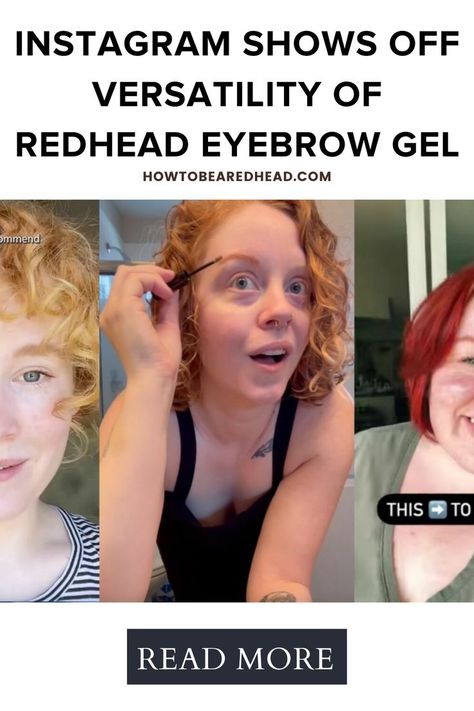 We worked for many years to create an eyebrow product virtually all redheads can use. How To Do Ginger Eyebrows, Red Hair Blonde Eyebrows, Red Hair Eyebrows, Red Hair Red Brows Eyebrows, Red Hair And Red Eyebrows, Eyebrows Redheads, Eyebrow Gel, Redheads, Eyebrows