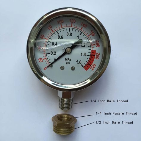 Malida The Water Filter Water Stainless Pressure Gauge For Aquarium Meter 0-1.6MPa 0-220psi Reverse Osmosis System Pump With 3/8, #Ad #Gauge, #SPONSORED, #Pressure, #Meter, #Aquarium Hydrostatic Pressure, Osmotic Pressure Vs Hydrostatic Pressure, Autometer Gauges, Aquarium Air Pump, Reverse Osmosis System, Reverse Osmosis, Pressure Gauge, English Vocabulary Words Learning, Water Pressure