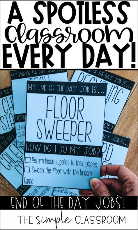 Classroom Copy Organization, Classroom Clean Up Routine, Classroom Jobs 3rd Grade, Multi Grade Classroom Setup, Classroom Job Descriptions, Teacher Monthly Organization, Class Job Ideas, Middle School Class Jobs, Classroom Standards Display