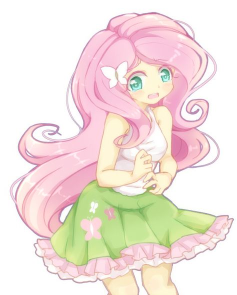 Fluttershy Human, My Little Pony Human, Pink Characters, Mlp Fluttershy, Flutter Shy, Adventure Time Characters, Mlp Equestria, My Little Pony Drawing, Mlp Equestria Girls