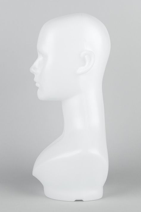 White mannequin head in profile on a gray background | free image by rawpixel.com / roungroat Sketch Head, Head Mannequin, Side Face, Face Profile, Mannequin Head, Body Anatomy, Mannequin Heads, Download Free Images, Backgrounds Free