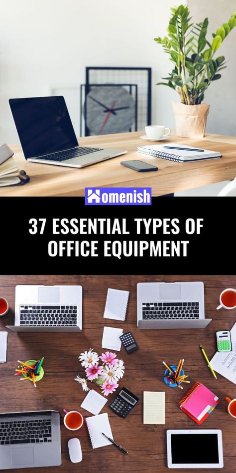 Whether you run a large office, a small office, or even a home office, there are many staple items you will need to ensure you can work productively and effectively. The essential office equipment items are listed below, along with their functions and benefits. Home Office Equipment, Office Equipment List, Camera Equipment Storage, Desk Essentials Office, Businessman Office, Small Business Office, Ceo Office, Small Printer, Design Desks