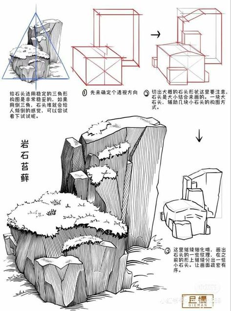 Texture Drawing Reference, Perspective Drawing Landscape, Drawing Backgrounds Ideas Sketch, Perspective In Art, Sketch Perspective, Drawing Texture, Patterns Drawing, Art Buildings, Ink Drawing Techniques