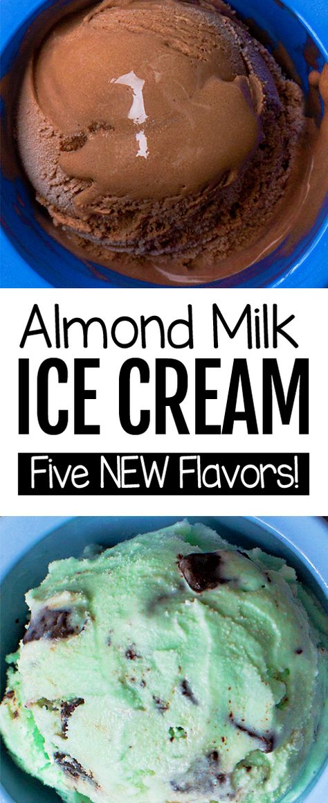 How to make the best vegan almond milk ice cream #icecream #veganicecream #diy #recipe #almondmilk #dairyfree #chocolate #dessert #soyfree #glutenfree Chocolate Almond Milk Ice Cream, Uses For Almond Milk, Diet Ice Cream Recipes, Vegan Almond Milk Ice Cream, Almond Milk Ice Cream Recipe, Vanilla Diy, Almond Milk Ice Cream, Vegan Ice Cream Recipe, Make Almond Milk