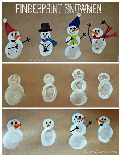 DIY Fingerprint Snowman Winter Craft For Kids #Christmas craft for kids | CraftyMorning.com Winter Snowman Craft, Christmas Crafts For Kids To Make, Winter Craft, Christmas School, Winter Crafts For Kids, Snowman Crafts, Crafts For Kids To Make, Craft For Kids, Christmas Crafts For Kids