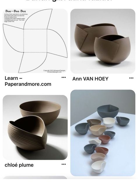 Handmade Pottery Beginner, Paper Form Design, Ceramic Art Beginners, Hand Building Pottery Templates, Pottery Hand Build Ideas, Functional Pottery Ideas Fun, Hand Building With Clay, Handbuilding Pottery Ideas Templates, Hand Building Ceramics Ideas