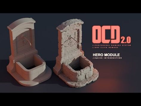 OCD 2.0: HERO Module Introduction | Blender Add-On - YouTube 3d Modeling Software, Blender 3d, The Model, Cool Websites