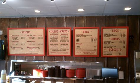 Menu Board Restaurant, Menu Board Design, Retro Restaurant, Diner Menu, Digital Menu Boards, Menu Food, Food Fast, Digital Menu, Salad Wraps