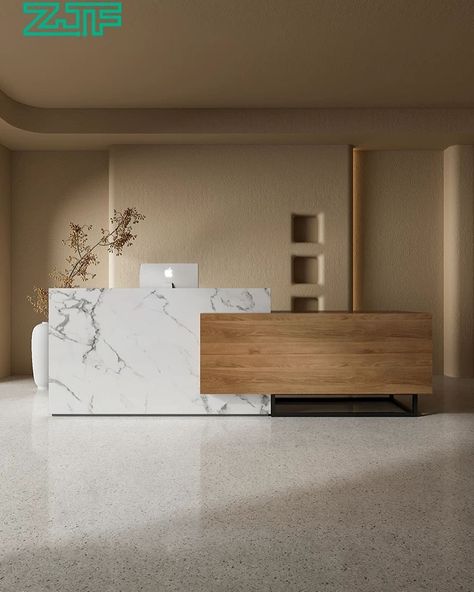 Marble reception desk WhatsApp me:+8613290855362 #receptiondesk #receptiontable #receptioncounter #counter #fronttable #frontcounter #frontdesk #checkoutcounter #salonreceptiondesk #salon #nailsalon #hairsalon #beautysalon Small Reception Design, Cash Counter Design Retail Shops, Marble Reception Desk, Marble Reception, Cash Counter Design, Small Reception Desk, Check Out Counter, Small Reception, Office Reception Design