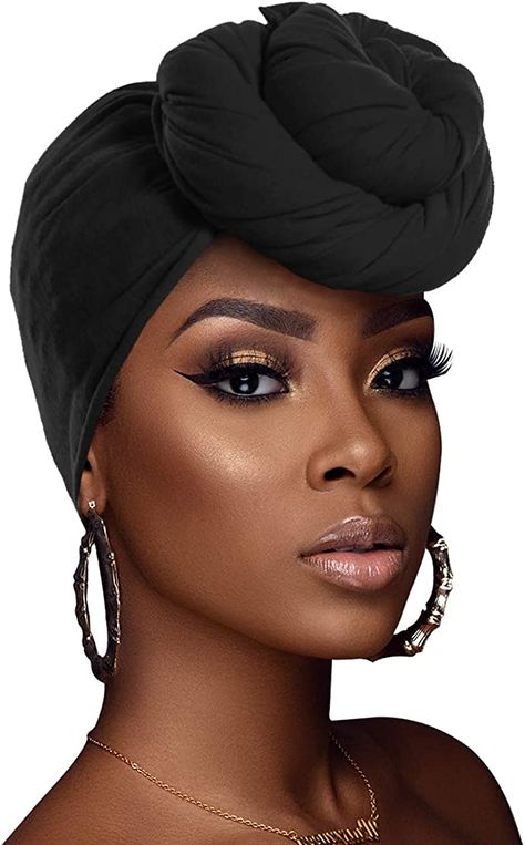 Jersey Turban, Wrap Turban, Black Wedding Hairstyles, Head Wraps For Women, Head Wrap Styles, Hair Wrap Scarf, Chemo Headwear, Unique Hair, Head Wrap Scarf