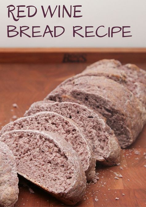 Red Wine Bread Wine Bread Recipe, Recipes To Use Up Red Wine, Red Foods, Cookbook Club, Red Bread, Entertaining Appetizers, Digital Cookbook, My New Life, Baked Butternut Squash