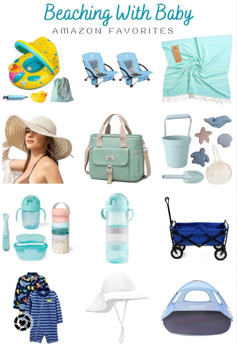 Baby Travel Checklist, Baby Beach Tent, Baby Pool Floats, Baby Beach Towel, Registry Essentials, Baby Registry Essentials, Car Activities, Beach Canopy, Beach Wagon