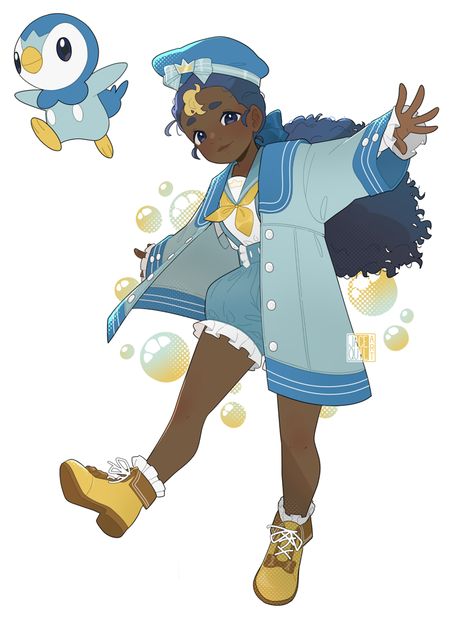 Pokemon Fashion, Gijinka Pokemon, Pokemon Clothes, Oc Pokemon, Pokemon Gijinka, Pokemon Oc, Cute Pokemon Pictures, Black Characters, Black Cartoon