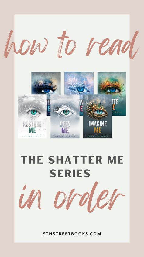 Shatter Me Series In Order With Novellas, Shatter Me Books In Order, Shatter Me Reading Order, Shatter Me Series In Order, Shatter Me Book Series, Shatter Me Book, Indie Bookstore, Shatter Me Series, Twilight Series