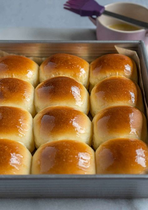 Milk Bread Rolls, Chinese Buns, Milk Buns, Milk Bread Recipe, Milk Bun, Pembuat Roti, Milk Bread, Breads & Buns, Bread Bun