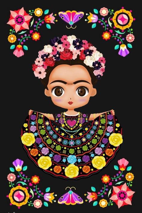 11-nov-2019 - Fredy Flores descrubrió este Pin. Descubre (y guarda) tus propios Pines en Pinterest. Woman With Flowers, Black Background, Flowers, Hair, Black, Frida Kahlo