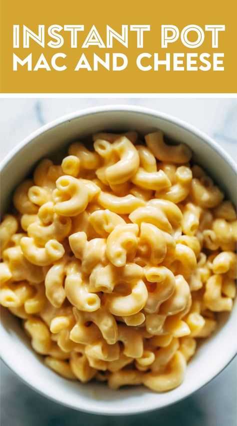 Instant Pot Mac and Cheese - made with 5 real food ingredients. This is SO MUCH BETTER than any mac and cheese I've ever had! #vegetarian #pasta #easyrecipe Instant Pot Mac And Cheese, Pot Mac And Cheese, Easy Mac And Cheese, Mac And Cheese Recipe, Easy Instant Pot Recipes, Instant Pot Dinner Recipes, Food Ingredients, Mac N Cheese Recipe, Easy Pasta Recipes