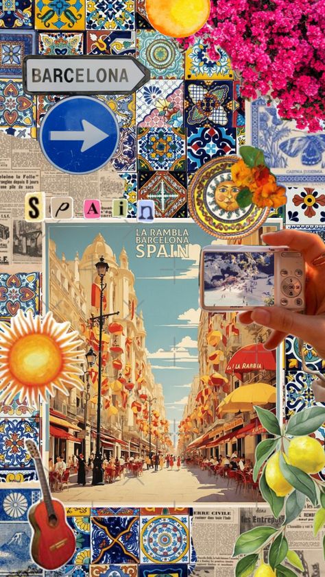 Wallpaper, background, iphone, spain, barcelona, madrid, euro summer, euro travel, Mediterranean, european, abroad Europe Collage Wallpaper, Spain Wallpaper Iphone, Barcelona Spain Wallpaper, Barcelona Background, Spain Moodboard, Euro Wallpaper, Spain Collage, Spain Background, Spanish Background