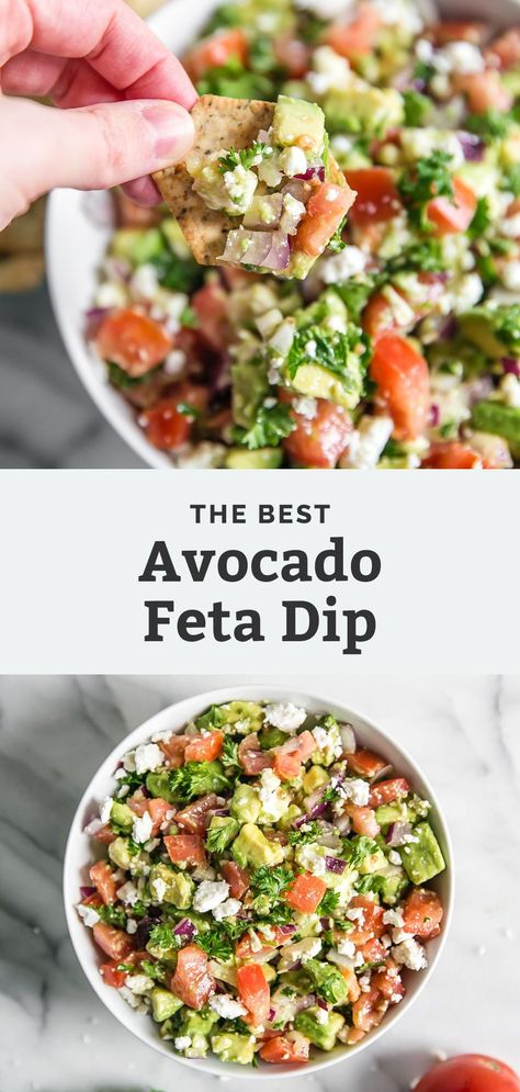 Avocado Feta Dip, Feta Dip, Healthy Dips, Healthy Appetizers, Trail Mix, Buffalo Chicken, Snacks Recipes, Healthy Snacks Recipes, Appetizer Snacks