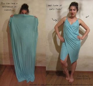 seeing the wrap done well in another color :D Modest Beach Wear, Diy Beach Cover Up, Beach Dresses Diy, Swimsuit Coverup Ideas, Diy Wrap Dress, Beach Wrap Dress, Girly Crafts, Diy Swimsuit, Dwayne Wade