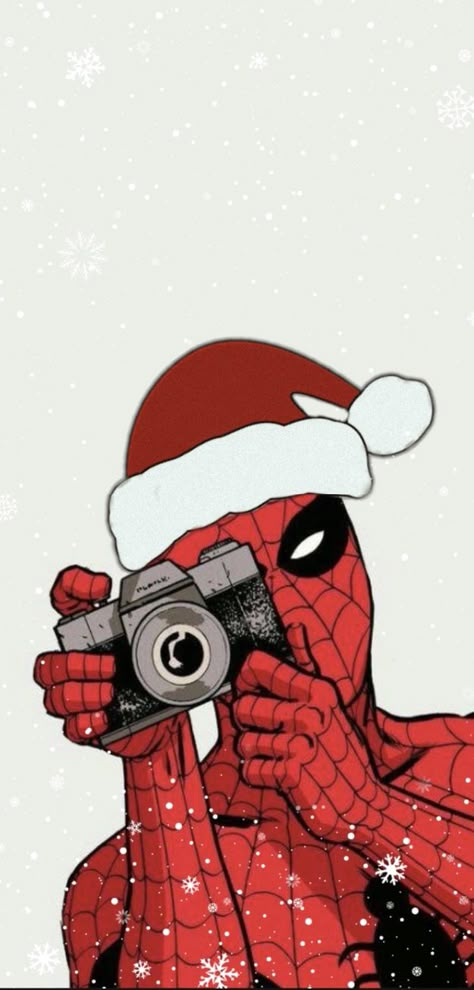 Christmas Background Wallpaper, Boring Pics, Spider Man Christmas, Spiderman Home, Spiderman Wall Art, Spiderman Christmas, Marvel Christmas, Spiderman Poses, Red Aesthetic Wallpaper