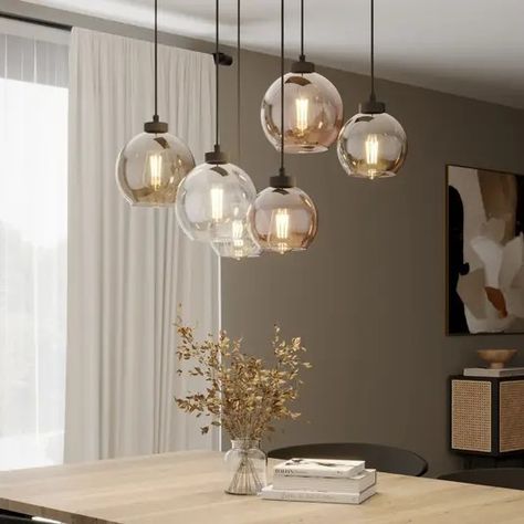 Hanging Lamps Living Room, Lzf Lamps, Pendant Lighting Dining Room, Honey Brown, Room Lamp, Tom Dixon, Fritz Hansen, Lamps Ceiling, Glass Pendant Light