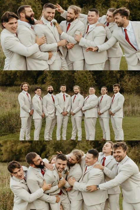 Funny wedding party photos of a groom with all his groomsmen getting tackled and having fun on their wedding day Groom With Groomsmen Photo Ideas, Wedding Party Photos Group Shots Funny, Wedding Party Photos Groomsmen, Wedding Poses For Wedding Party, Wedding Poses For Groomsmen, Groomsmen Party Photos, Wedding Picture Ideas Groomsmen, Wedding Day Photos Bridal Party, Wedding Photos With Wedding Party