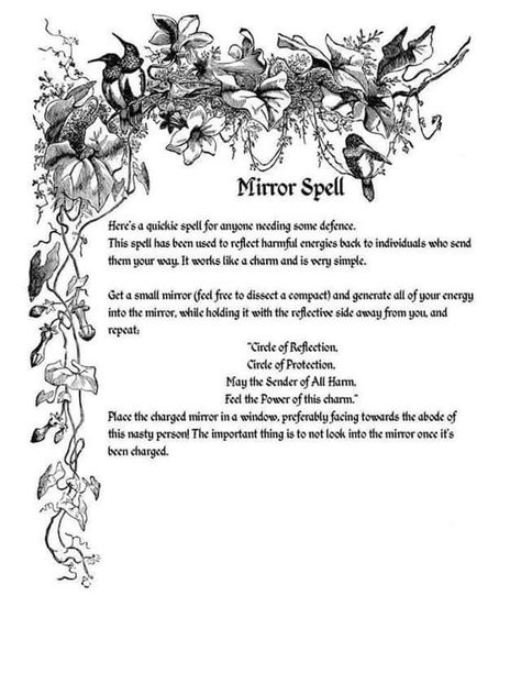 Mirror Protection Spell Mirror Magick, Mirror Spell, Divination Witch, Magic Tools, Paganism Spells, Feminine Spirituality, Scrying Mirror, Witchy Tips, Spell Jars